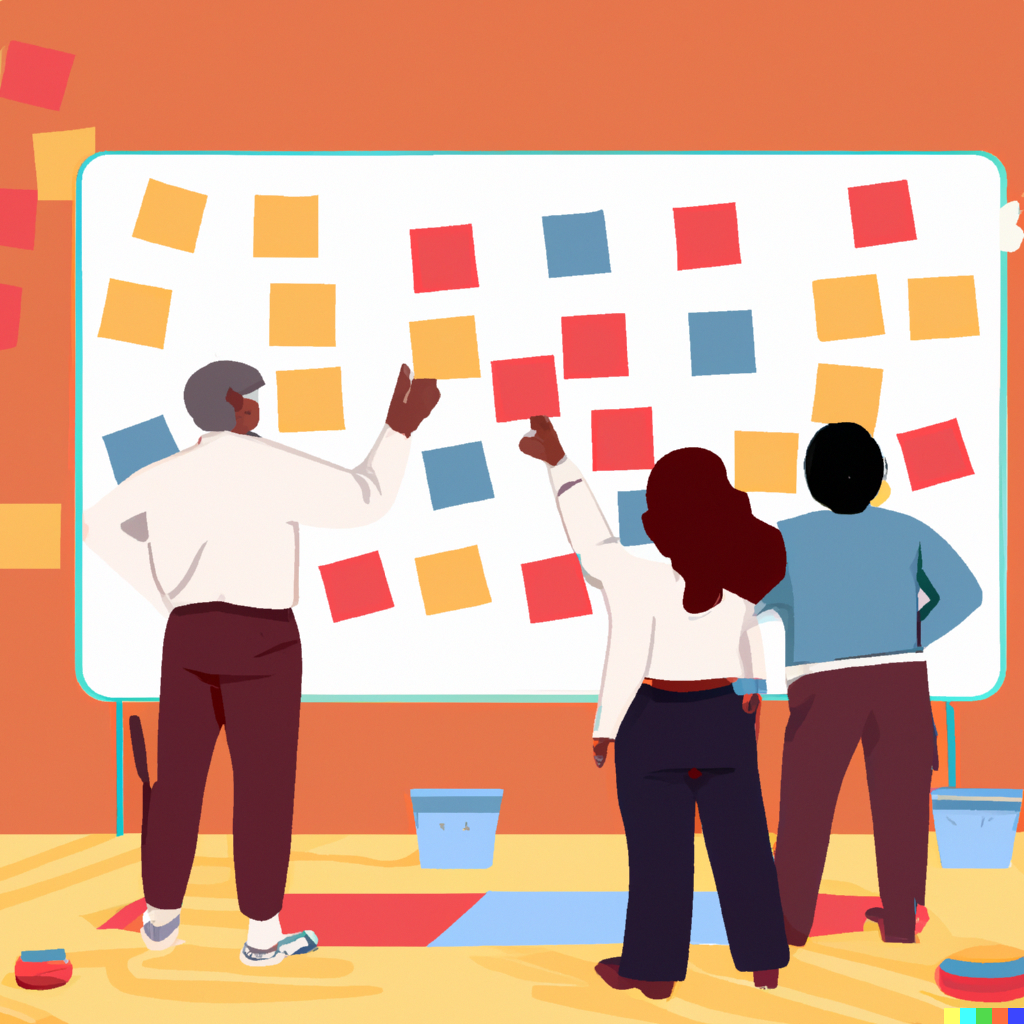 Kanban board illustration