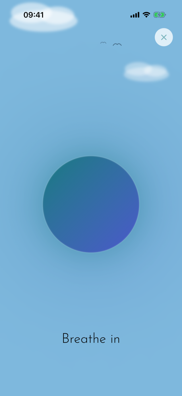 Take a moment — a minute of slow, guided breathing