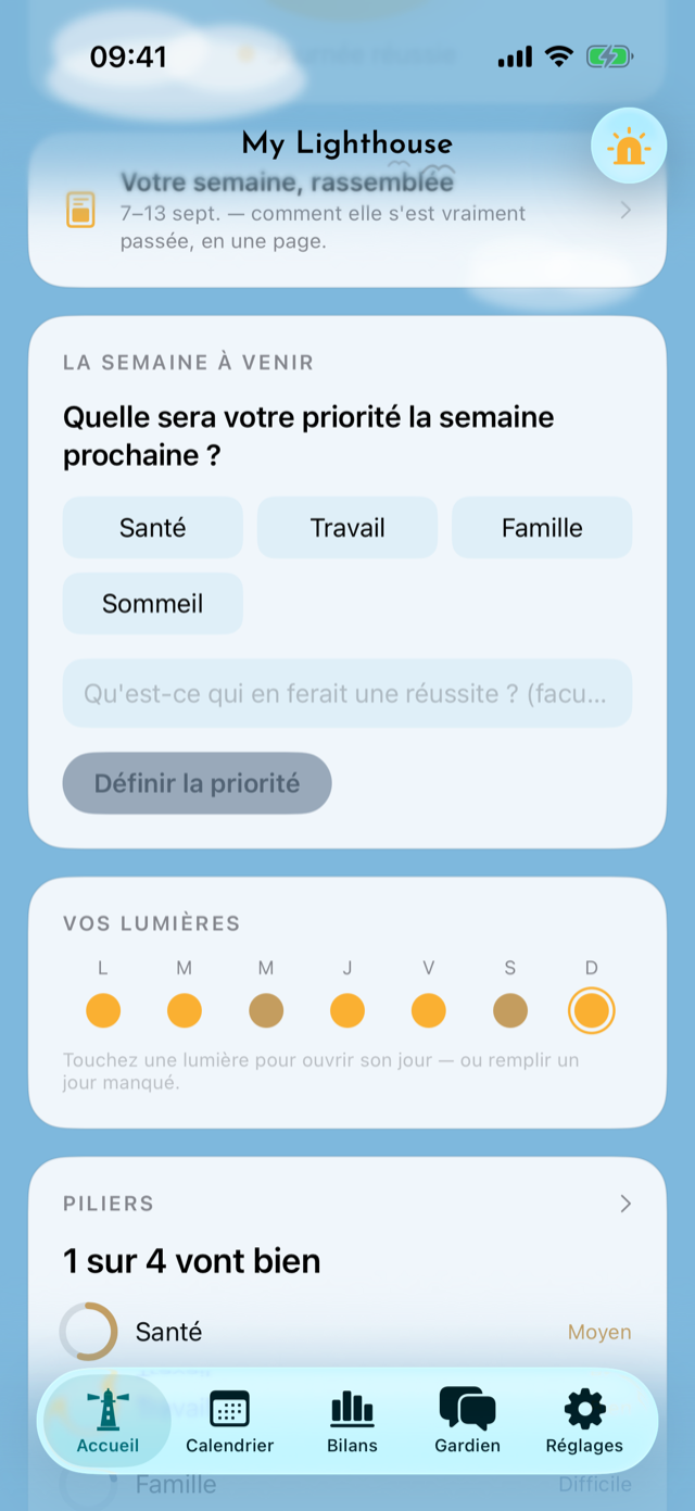 La semaine à venir — que voulez-vous mettre en avant la semaine prochaine ?